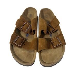Birkenstock Arizona Mink Suede Leather Soft Footbed Size 42 US 11 Women